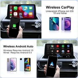 Carlinkit CP2A Wireless Adapter Apple CarPlay / Android Auto