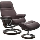 Stressless Stressless® Relaxsessel »Sunrise«, (Set, Relaxsessel mit Hocker), mit Signature Base, Größe S, Gestell Wenge