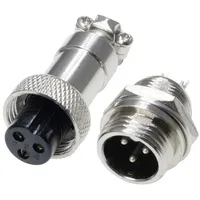 Pollin 453542 Rundsteckverbinder Buchse, Einbau, Stecker Gesamtpolzahl: 3 1
