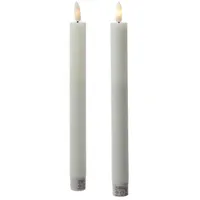 MARELIDA LED Stabkerzen 24 cm 2 St. weiß