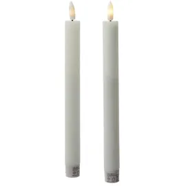 MARELIDA LED Stabkerzen 24 cm 2 St. weiß