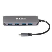 D-Link DUB-2340 USB-C auf 4-Port USB Hub mit Power Delivery