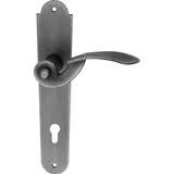 SCHÖSSWENDER Schösswender, Drückergarnitur ELITE auf Schild PZ 88 schwarz passiviert