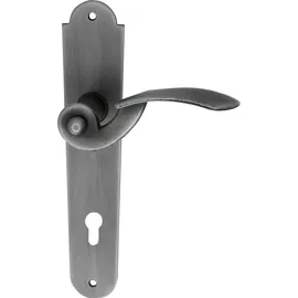 SCHÖSSWENDER Schösswender, Drückergarnitur ELITE auf Schild PZ 88 schwarz passiviert