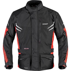 Germot Tyron, Textiljacke wasserdicht - Schwarz/Rot/Grau - S