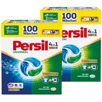 Persil Universal 4in1 DISCS 200 Waschladungen (2x 100WL), Universal Waschmittel mit Tiefenrein Technologie, Vollwaschmittel für reine Wäsche und hygienische Frische für die Maschine