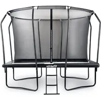 Premium-Trampolin mit Sicherheitsnetz – rechteckig – 213 x 305 cm SCHWARZ 305 CM