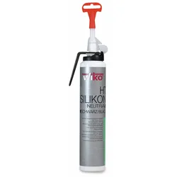 WIKO Silikon-Dichtmasse BLACK-SIL, Automatikkartusche 200 ml