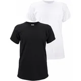 FRUIT OF THE LOOM T-Shirt Packung, 2 Stk. aus reiner Baumwolle, Gr. XL (56/58), schwarz weiß, , 558374-XL