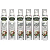 6x Fratelli Mantova Olio di Cocco Spray Liquido,Kokosöl Spray,200ml