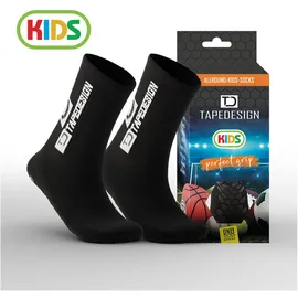 TapeDesign Allround Socken Antirutschsocken Kinder 1 Paar Schwarz Einheitsgröße
