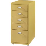 [en.casa] Kökar Schubladenschrank 69 cm x 28 cm x 41 cm gelb