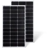 2x Protron Mono 100W Solarmodul Photovoltaik Monokristallin Solarpanel Solarzelle 100Watt Mono Solar 12V für Wohnmobil, Garten, Boot - 0% MwSt.