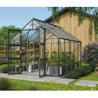 Vitavia Gewächshaus Orbit 8300, ESG/HKP, inkl. Fundament, Dunkelgrün