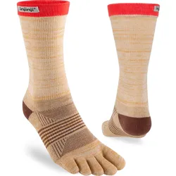 Injinji Damen Trail Midweight Crew Zehensocken braun