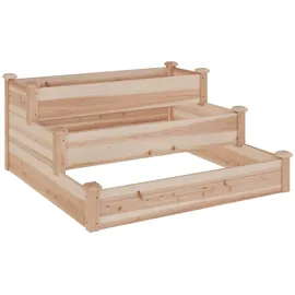 vidaXL Hochbeet 120 x 120 x 56 cm Braun