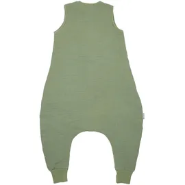 Meyco Baby Ganzjahres-Sleepoverall Musselin pre-washed 2.0 Tog gruen, 80