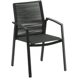 Dehner Stapelstuhl Monaco Gartenstuhl 87 x 57 x 61 cm grau