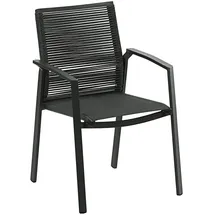 Dehner Stapelstuhl Monaco Gartenstuhl 87 x 57 x 61 cm grau