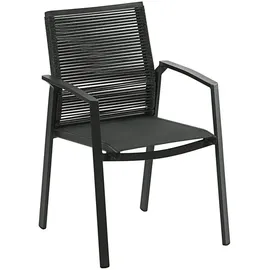 Dehner Stapelstuhl Monaco Gartenstuhl 87 x 57 x 61 cm grau