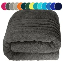 Lashuma London Badetuch 100 x 200 cm grau