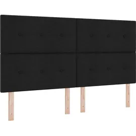 vidaXL Boxspringbett 180 x 200 cm Schwarz