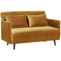 Drawer Bettsofa, Gelb, Textil, 132x80x88 cm, Wohnzimmer, Sofas & Couches, Schlafsofas