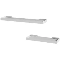 Vicco Wandregal Erni, Weiß, 60 x 3 cm 2er-Set