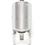 Wiltec Wiltec, Wasserpumpe, Edelstahl 50L Membrankessel Hauswasserwerk Ausdehnungsgefäss vertikal (Hauswasserpumpe)