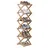 Relaxdays Schuhregal 28 x 105 x 28 cm faltbar / braun