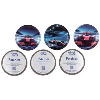 School-Mood 6er Patchy-Set Rennwagen