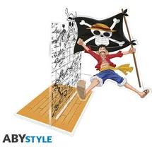 Abysse Deutschland ONE PIECE - Acryl® Bookend - Luffy with his flag