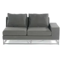 SonnenPartner Unique Eckmodul 2-Sitzer Loungesofa anthrazit