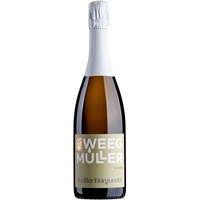WEEGMÜLLER Weißer Burgunder Sekt Brut | Deutscher Schaumwein/Perlwein aus der Pfalz | Premium-Sekt trocken | Pinot Sekt | 2021 | 12,5% vol. | 1 x 0,75 Liter