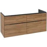 Villeroy & Boch Waschtischunterschrank 4 Auszüge 127,2 x 57,6 x 47,8 cm Braun