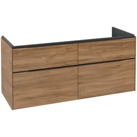 Villeroy & Boch Waschtischunterschrank 4 Auszüge 127,2 x 57,6 x 47,8 cm Braun