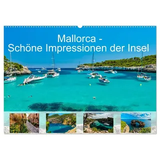 Calvendo Mallorca - Schöne Impressionen der Insel (Wandkalender 2026 DIN A2 quer), CALVENDO Monatskalender: Herrliche Bilder der Insel Mallorca zum Genießen (CALVENDO Orte)