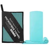 Zaewry Sporthandtuch Schnelltrocknende Microfaser Fitness Handtücher, als Sporthandtuch, Strandtuch, Badetuch und Reisehandtuch blau