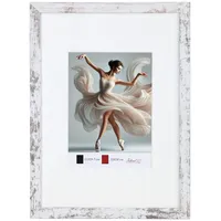 Ideal Trend Holzbilderrahmen mit Passepartout Elegantes Design Foto Rahmen