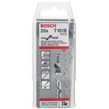 Bosch Professional HCS Stichsägeblatt T 101 BR Clean for Wood T101BR, 25er-Pack (2608633623)