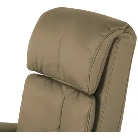 HIMOLLA Sessel 7418 Leder 81 x 111 x 95 cm Beige elektrisch mit Massagefunktion