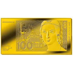 Barrenausgabe der 100 DM-Banknote