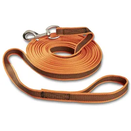 Wolters Avanti gummierte Schleppleine mit Handschlaufe orange 8 m