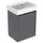 Geberit Renova Plan Set Handwaschbecken mit Unterschrank, 1 Tür, 50x69,7x38cm, 504035JK1 Waschtisch weiß, Korpus/Front lava / lackiert seidenmatt