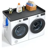 Vevor Arbeitsplatte für Waschmaschine und Trockner, 1370 x 700 x 69 mm, Holzarbeitsplatte, Wasserabweisend, Schwarz