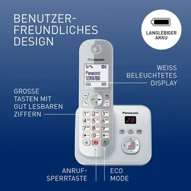 Panasonic KX-TG6861GS perl-Silber