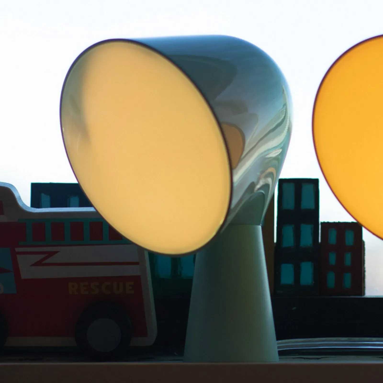 Tischleuchte Foscarini, Binic, Blau, für Wohnzimmer, Kunststoff, Design - 20