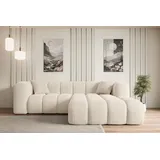 altdecor Ecksofa in L-Form Corner Sofa Bett Eckcouch Couch Wohnlandschaft Cauchsofa OLEA-L1 - 233x174x71 cm Beige - Beige