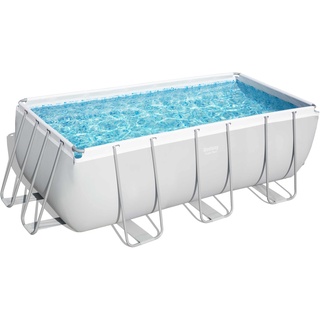 BESTWAY Power Steel Frame Pool Set 412 x 201 x 122 cm inkl. Filterpumpe