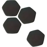Rocada Sitzhocker 1828-4-1 Kunststoff 45 x 0,45 x 0,45 cm Grau/Schwarz